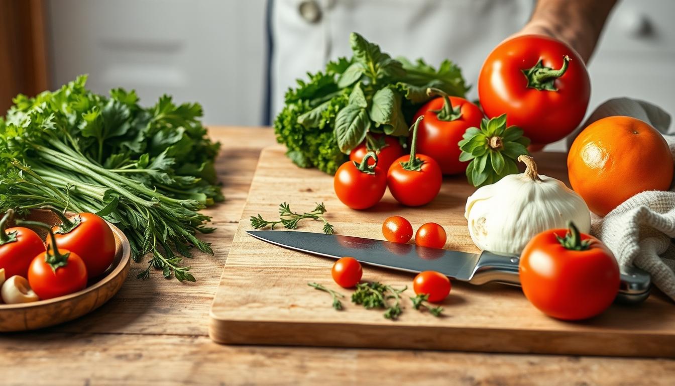 Fresh seasonal cooking dish