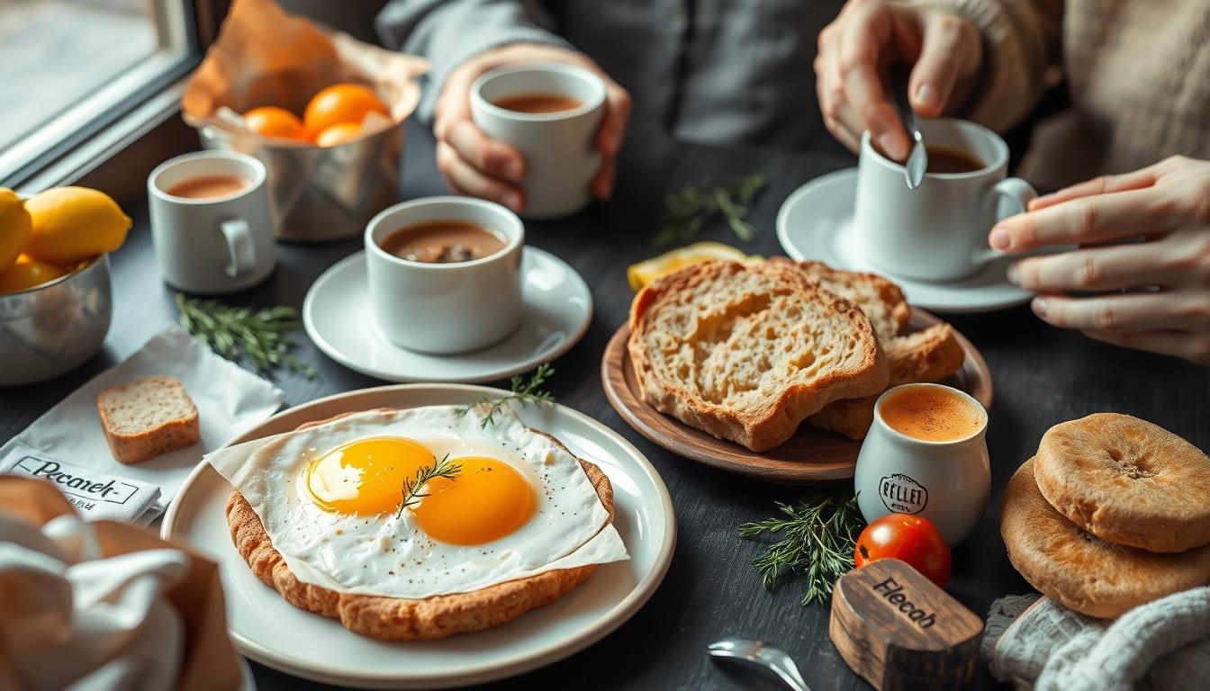 Measured baking ingredients prepared on a counter