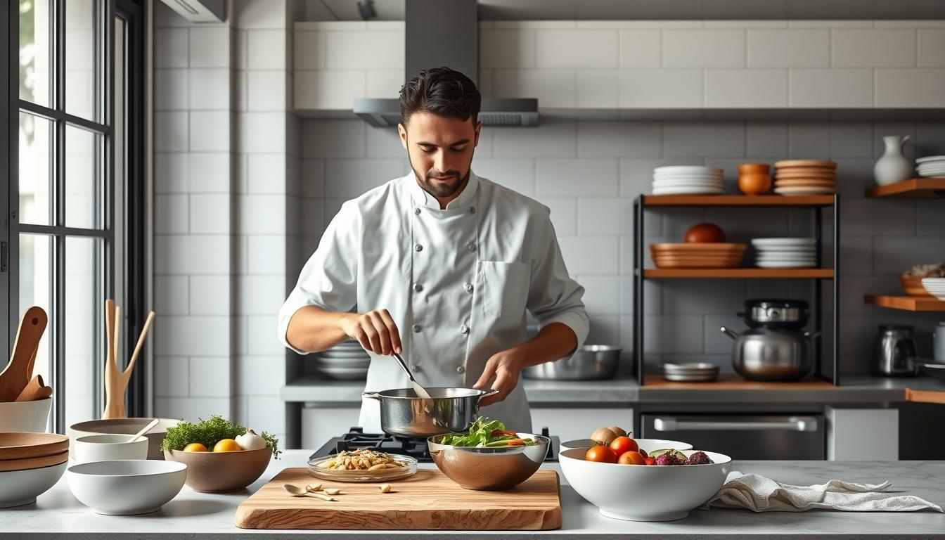 Freshly baked homemade cake in a kitchen setting